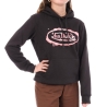 Sweat à Capuche Noir Femme Schott SIM