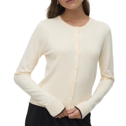 Pull Écru Femme Vero Moda Cardigan Boo