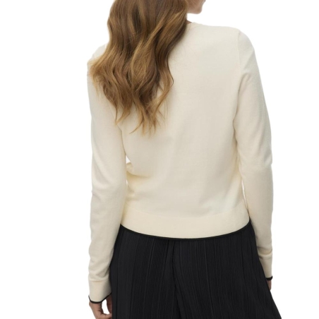 Pull Écru Femme Vero Moda Cardigan Boo