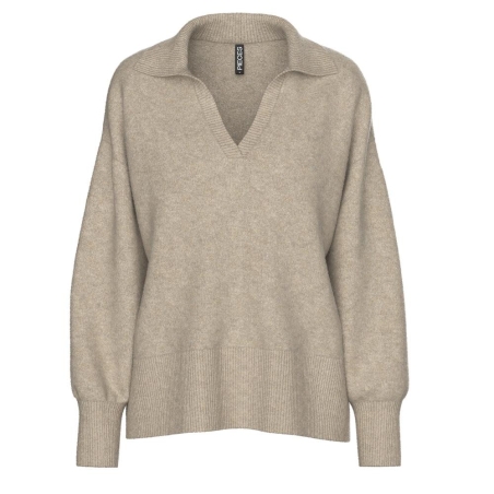 Pull Marron Femme Pieces Malou