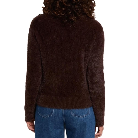 Pull Marron Femme Morgan Duveteuse