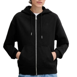 Sweat Zippé Noir Femme Calvin Klein Jeans Archive