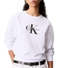 Sweat Blanc Femme Calvin Klein Jeans LV047B234G
