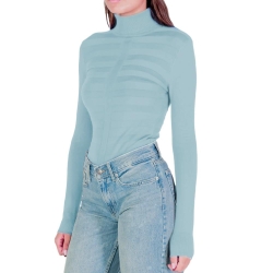 Pull Bleu Menthe Femme Morgan MENTHYO