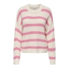 Pull Ecru/Rose Femme JDY Stripe Pullover