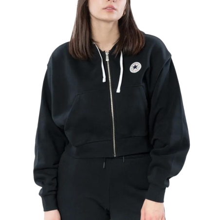 Sweat Noir Femme Converse Retro