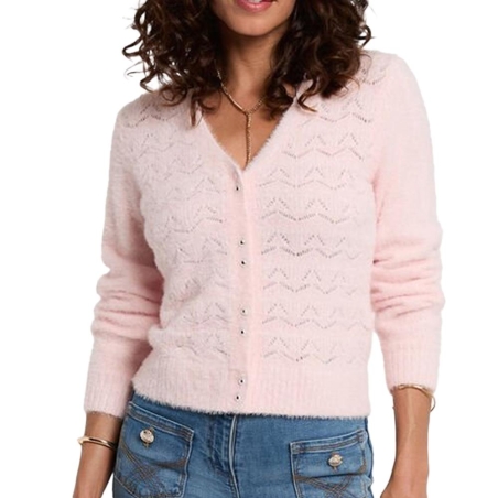 Gilet Rose Femme Morgan LILY