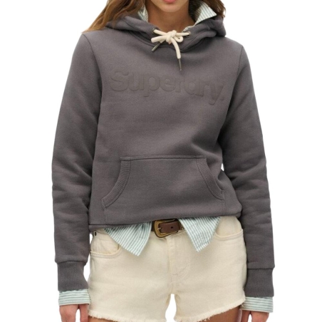 Sweat Gris Femme Superdry Tonal