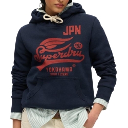 Sweat Marine Femme Superdry Floral Hood