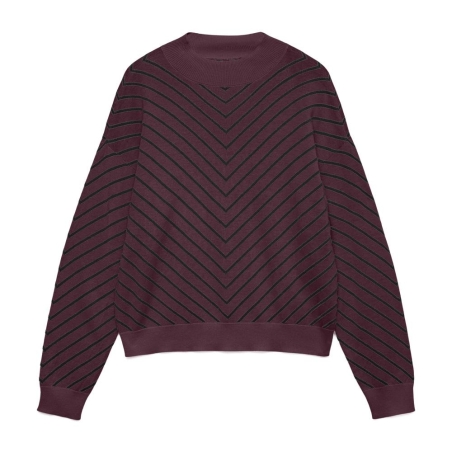 Pull Bordeaux Femme Vero Moda Capricorn