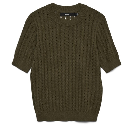 Pull Kaki Foncé Femme Vero Moda Morena