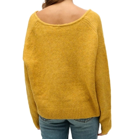 Pull Jaune Femme Superdry Oversized