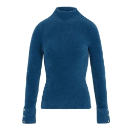 Pull Bleu Canard Femme Morgan Morik
