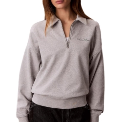 Sweat Gris Femme Calvin Klein Jeans French Terry