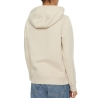 Sweat à Capuche Écru Femme Tommy Hilfiger Flag