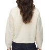 Gilet Ecru Femme Vero Moda Boom Structure