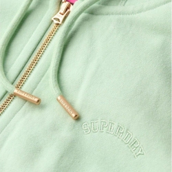 Sweat Zippé Vert Clair Femme Superdry Essential