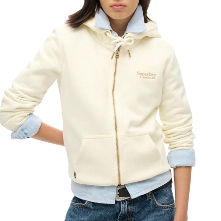 Sweat Zippé Beige Femme Superdry Essential W2012124A