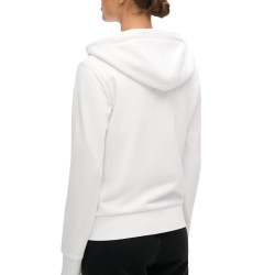 Sweat Blanc Femme Superdry Plain Zip Hood