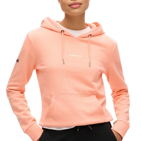 Sweat Corail Femme Superdry Plain Hood