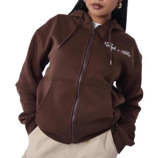 Sweat Zippé Marron Femme Project X Paris Signature