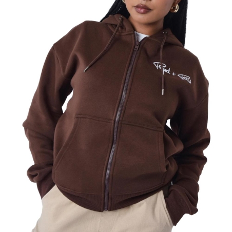Sweat Zippé Marron Femme Project X Paris Signature
