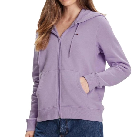 Sweat Violet Femme Tommy Hilfiger Tjw Reg S Flag