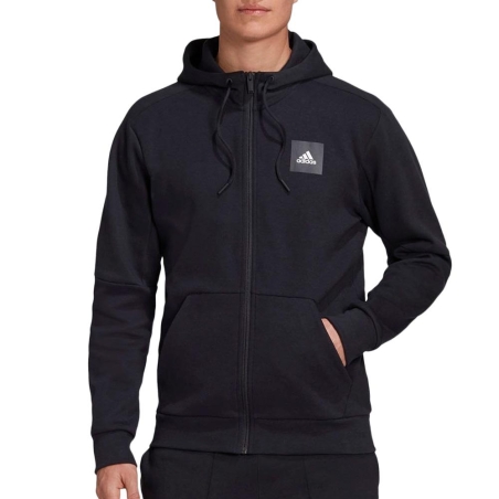 Veste Zippée Noire Femme Adidas Mhs