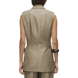 Veste Sans manche Marron Femme Vila Roujuliet Waistcoat