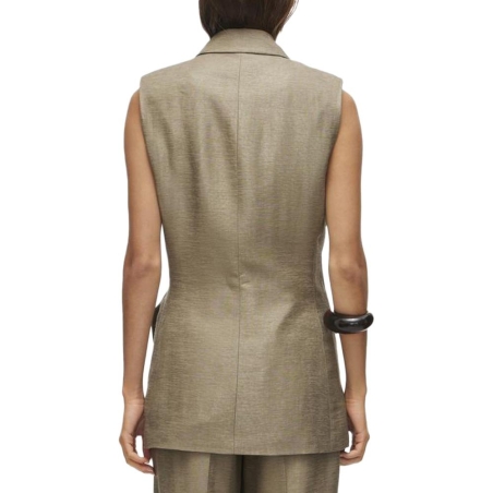 Veste Sans manche Marron Femme Vila Roujuliet Waistcoat