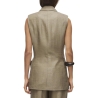 Veste Sans manche Marron Femme Vila Roujuliet Waistcoat
