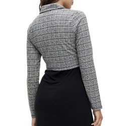 Blazer de Grossesse Gris/Noir Femme Mamalicious Noelli