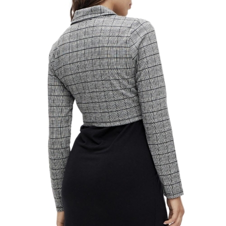 Blazer de Grossesse Gris/Noir Femme Mamalicious Noelli