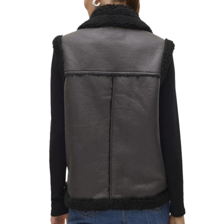 Veste Sans Manches Noire Femme Vero Moda Waistcoat
