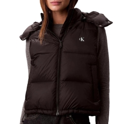 Blouson Sans Manches Noir Femme Calvin Klein Jeans Essential