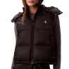 Blouson Sans Manches Noir Femme Calvin Klein Jeans Essential