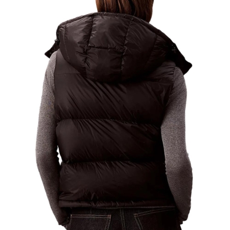 Blouson Sans Manches Noir Femme Calvin Klein Jeans Essential