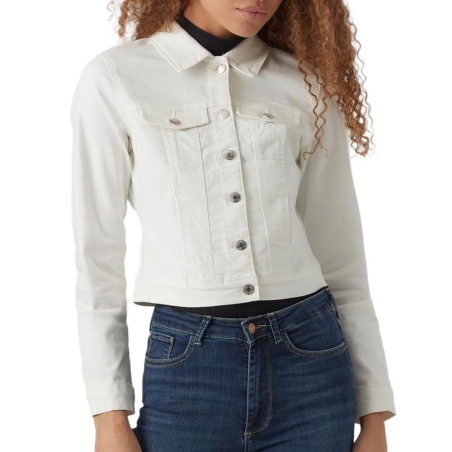 Veste en Jean Blanche Femme Vero Moda Luna