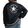 Blouson Noir Femme Converse Padded