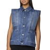 Veste en Jean Bleu Femme Pieces Femma
