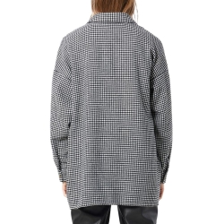 Surchemise Noir/Blanc pied de poule Femme Noisy May Flanny