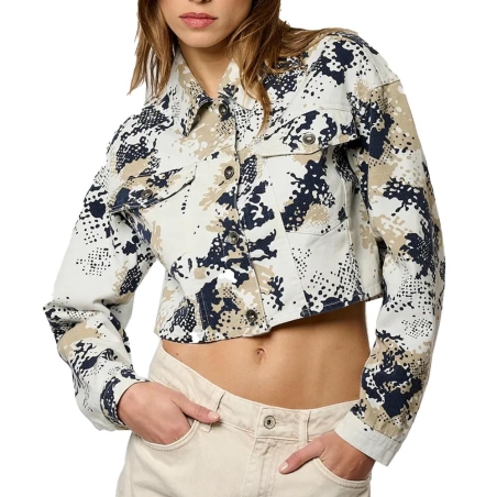 Veste Blanche/Beige/Noire Femme Kaporal Kp Viv