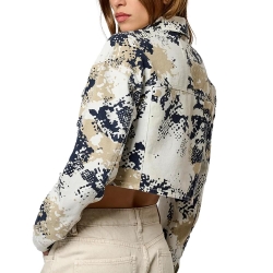 Veste Blanche/Beige/Noire Femme Kaporal Kp Viv