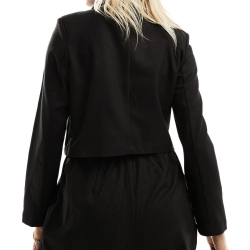 Blazer Court Noir Femme Mamalicious Glitter
