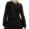 Blazer Court Noir Femme Mamalicious Glitter