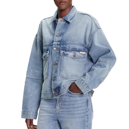 Veste en Jean Bleu Femme Calvin Klein Jeans Denim Jacket