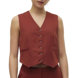 Gilet Sans Manches Terracotta Femme Vero Moda Tara