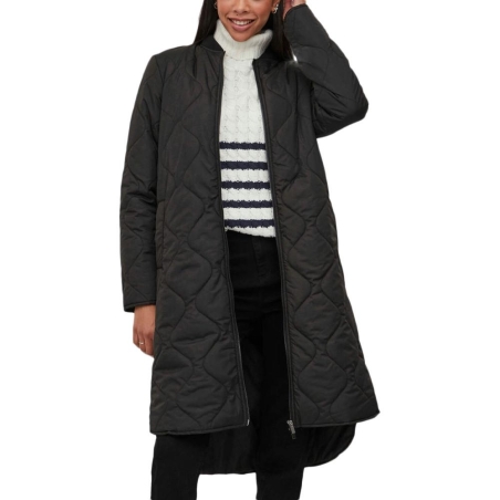 Blouson Matelassé Noir Femme Vila Manon