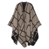 Poncho Marron/Noir Femme Vero Moda Fiona