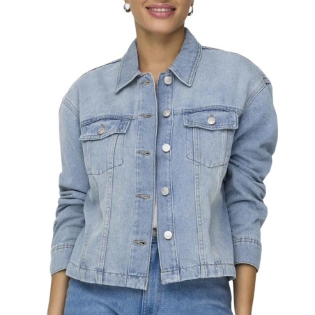 Veste en Jean Bleu Femme Only Mika